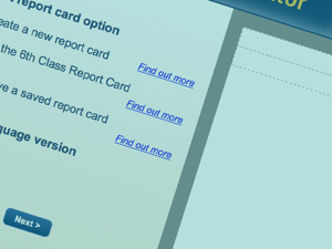 Screenshot of Report Card Creator