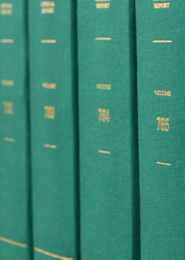 Books on a shelf